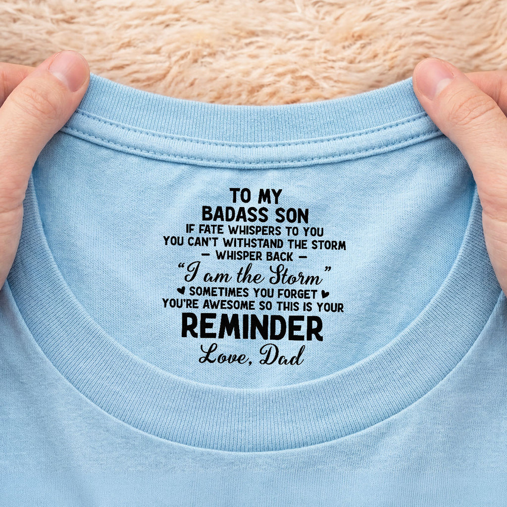8947AUS2 custom inside neck print t shirt to my badass daughterson 8947aa6ela