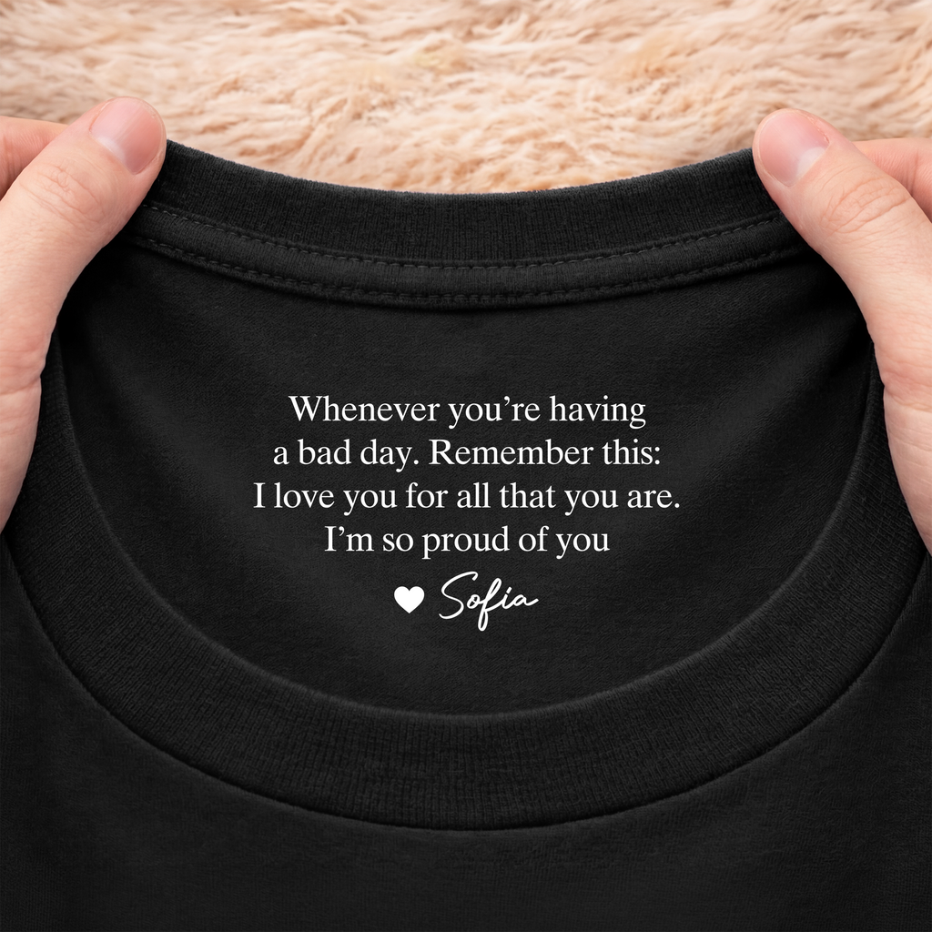 8954AUS2 ill always be here for you inside neck print shirt personal gifts for himher 8954aaseca