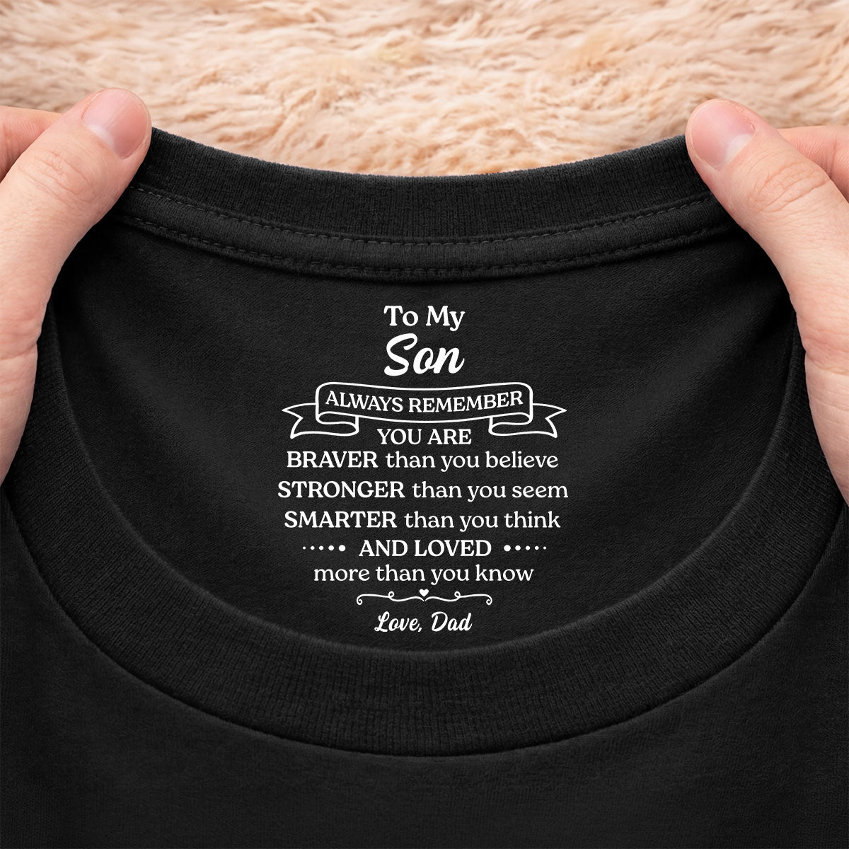 8956AUS1 braver stronger smarter inner neck print t shirt custom gift for daughterson 8956aaavla_2