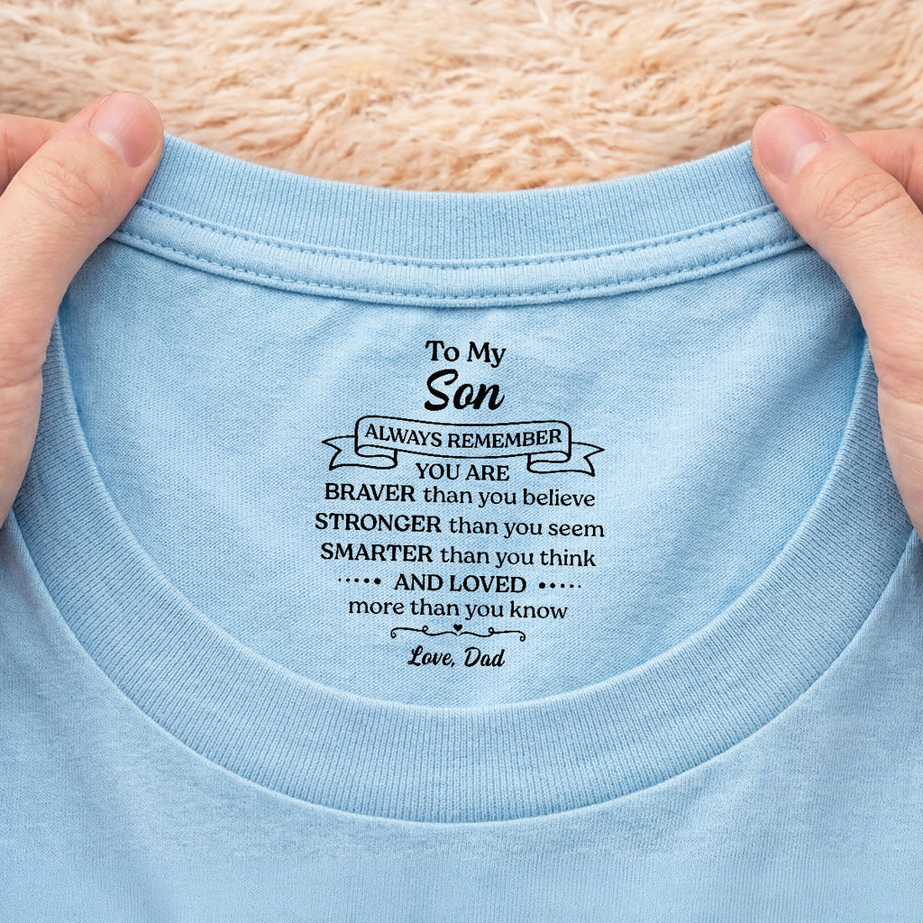 8956AUS1 braver stronger smarter inside neck print t shirt custom gift for daughterson 8956aaavla_1