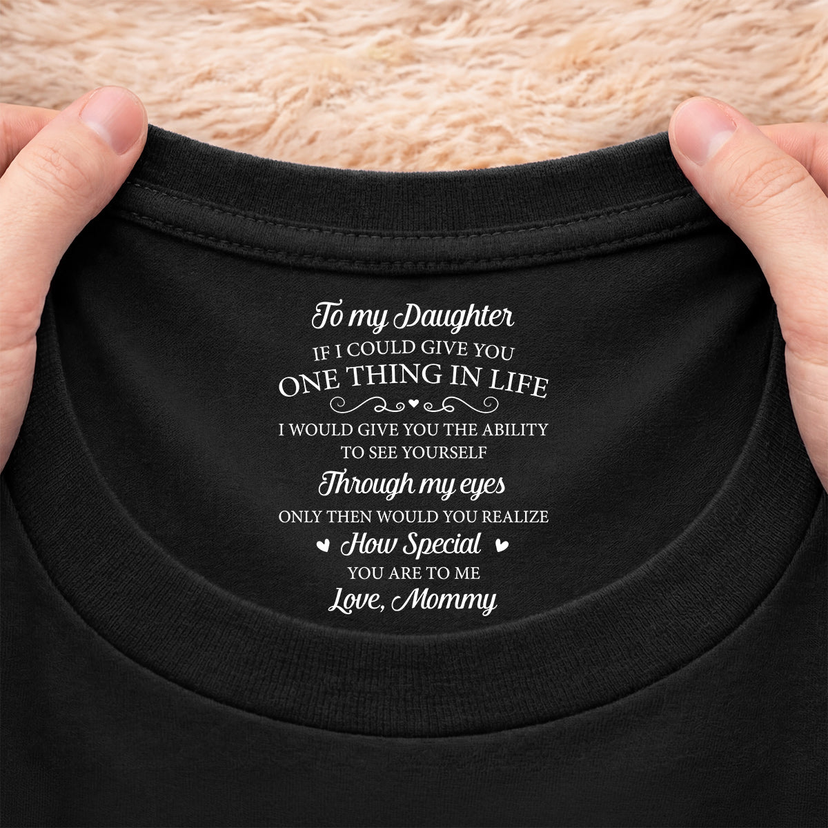 8961AUS2 custom inner neck print t shirt gifts for daughterson never forget how loved you are 8961aatcsa