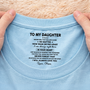 8962AUS2 custom inside neck print t shirt gifts for sondaughter never feel that you are alone 8962aatebb