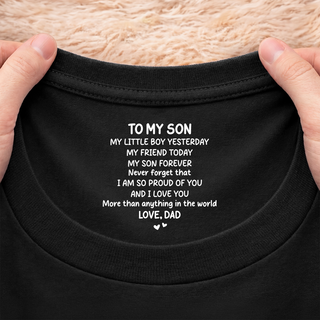 8969AUS2 i love you inside neck print t shirt personalized gifts for daughterson 8969aaccca