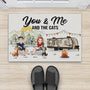 8998DUS1 you me and the cats doormat personalized camping gifts for couples 8998d3d1d