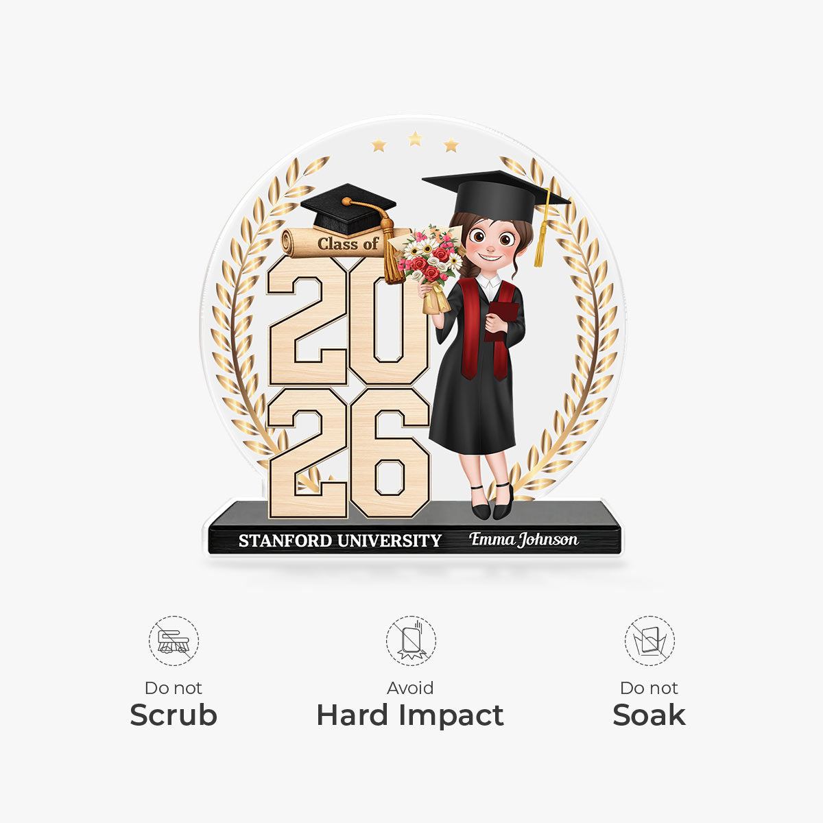9000AUS4 custom shaped acrylic plaque personalized gifts for graduation 9000aradas