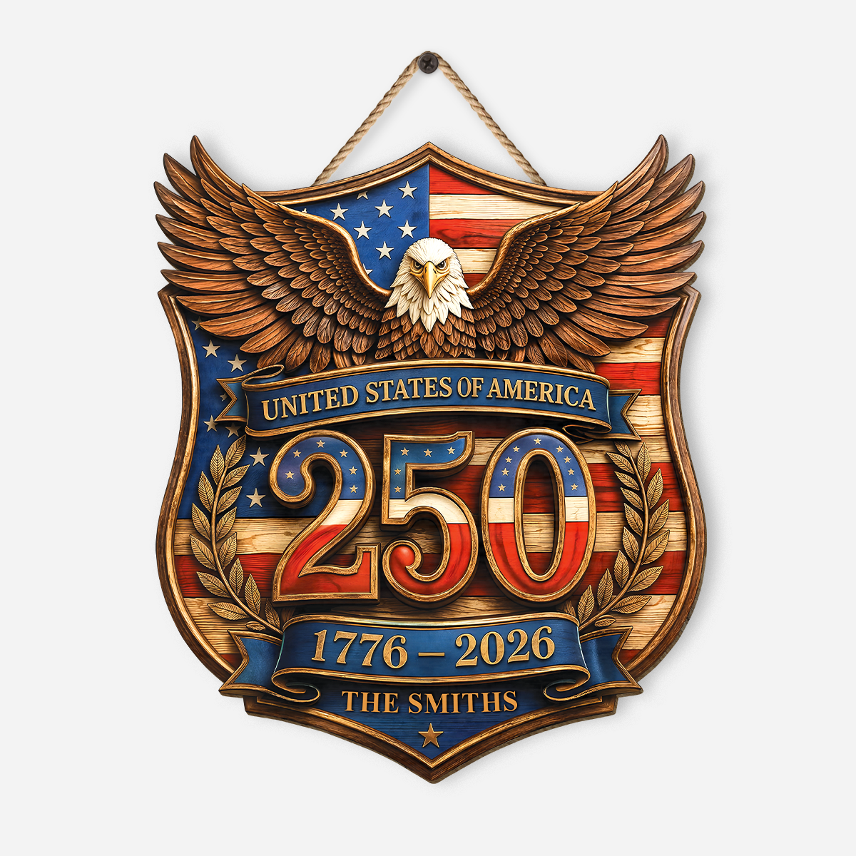 9013QUS1 america 250 woodsign personalized 4th of july gifts for family 9013qnqri_1