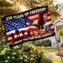 9016AUS2 honoring all who served house flag america 250 flag personalized 4th of july gifts for family 9016asncwi