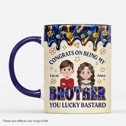 9017MUS1 3d printing effect congrats on being my brothersister custom mugs for siblingsfriends 9017m8c1e