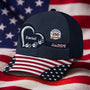 9019JUS1 america 250th anniversary cap with names personalized 4th of july gifts for dadmom 9019jsesb