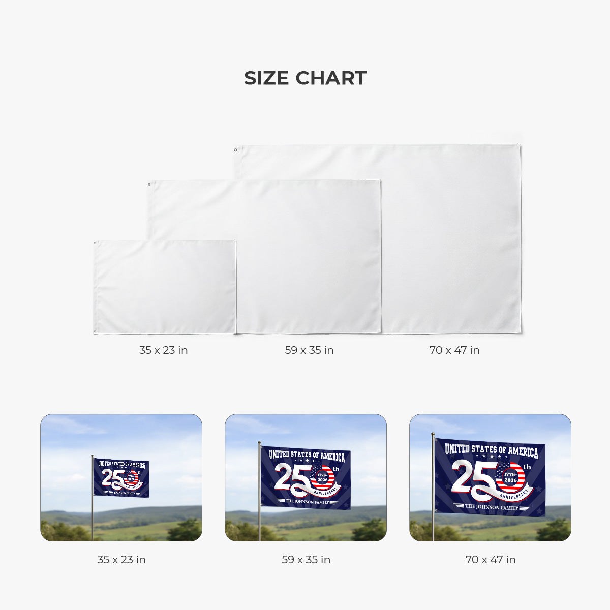 9023AUS1 united states of america 250 house flag with family name personalized 4th of july gifts 9023asslbi_3