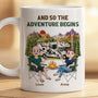 9030MUK2 3d printing effect personalised and so the adventure begins camping mug for couples 9030mtqwg