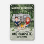 9032EUS1 making memories one campsite at a time metal sign custom camping gifts for couples 9032etpmg