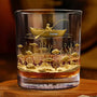 9035IUS2 3d printing effect fishing whiskey glass with name personal gifts for him 9035iapmb