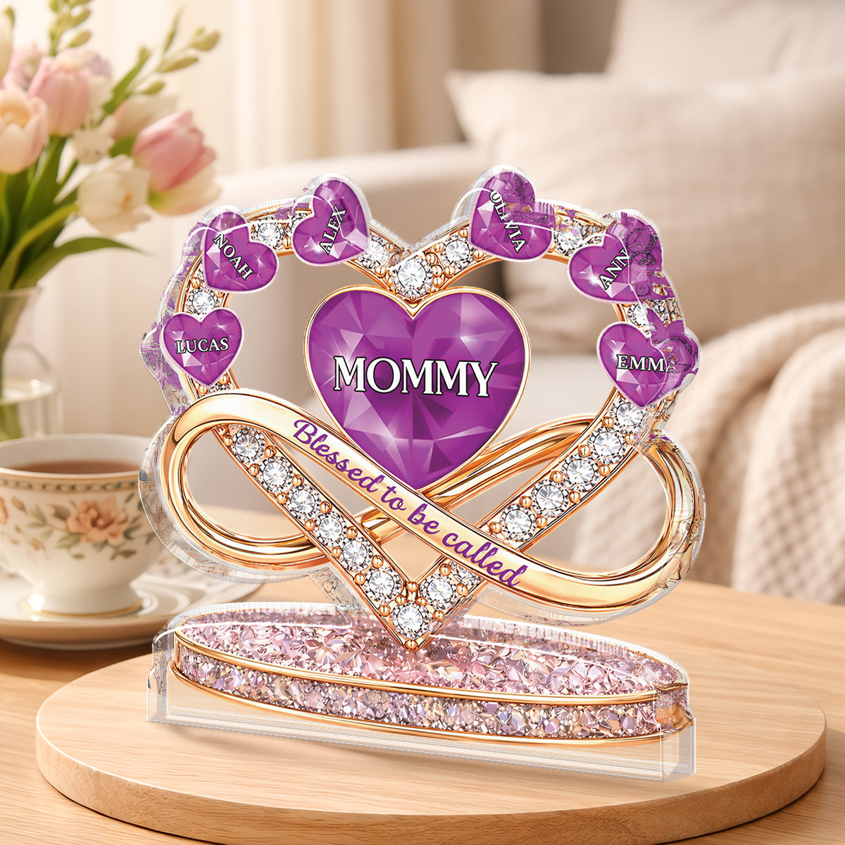 9058AUS1 3d printing effect bless to be called custom shaped acrylic plaque customized gifts for momgrandma 9058arsvta_1