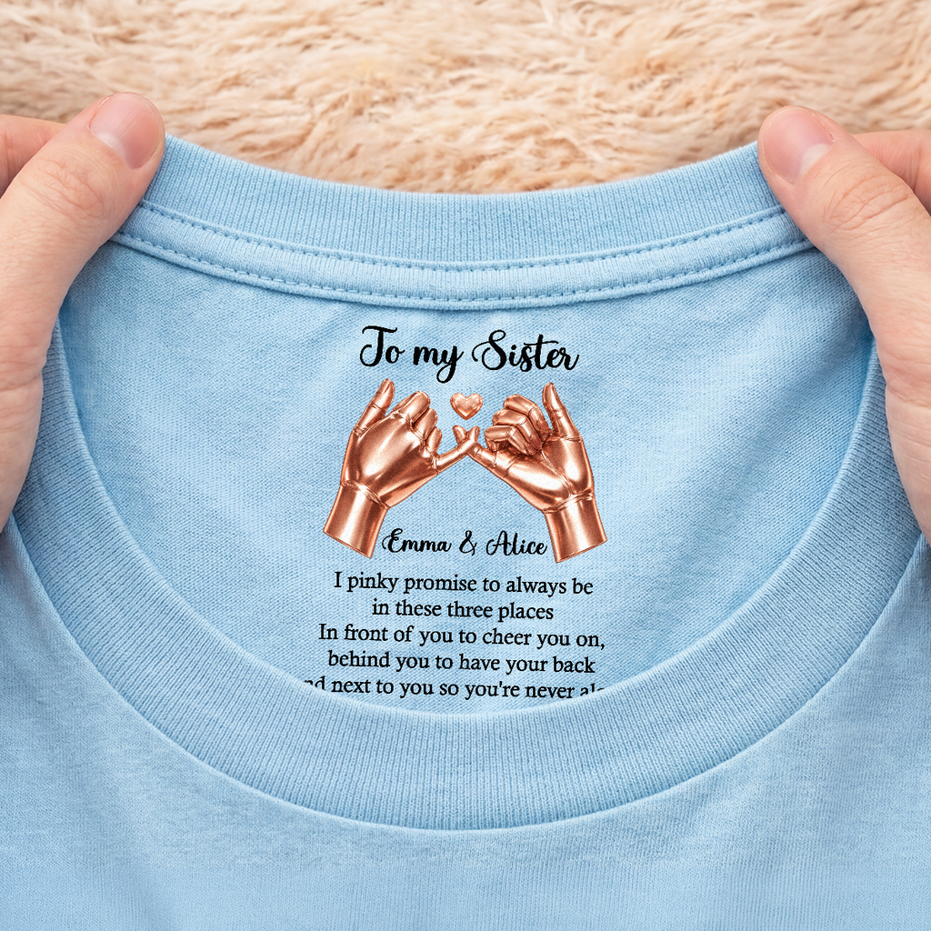 9067AUS2 to my sister inside neck print t shirt gifts for daughterfriends 9067aa6epa