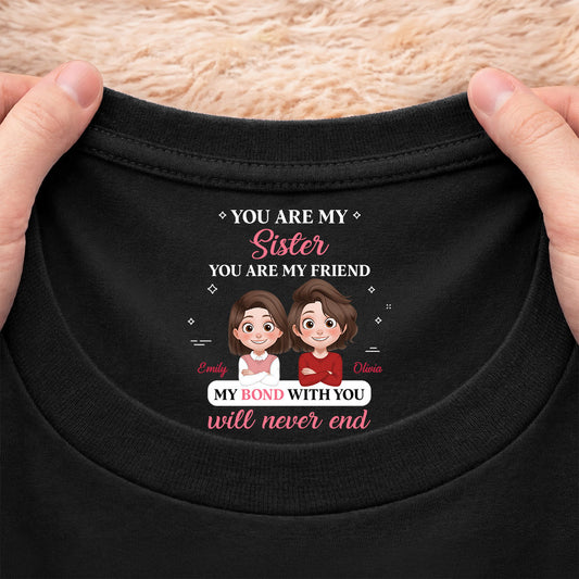 9068AUS2 custom inner neck print t shirt gifts for daughtersonsisterbrother 9068aa6fsa