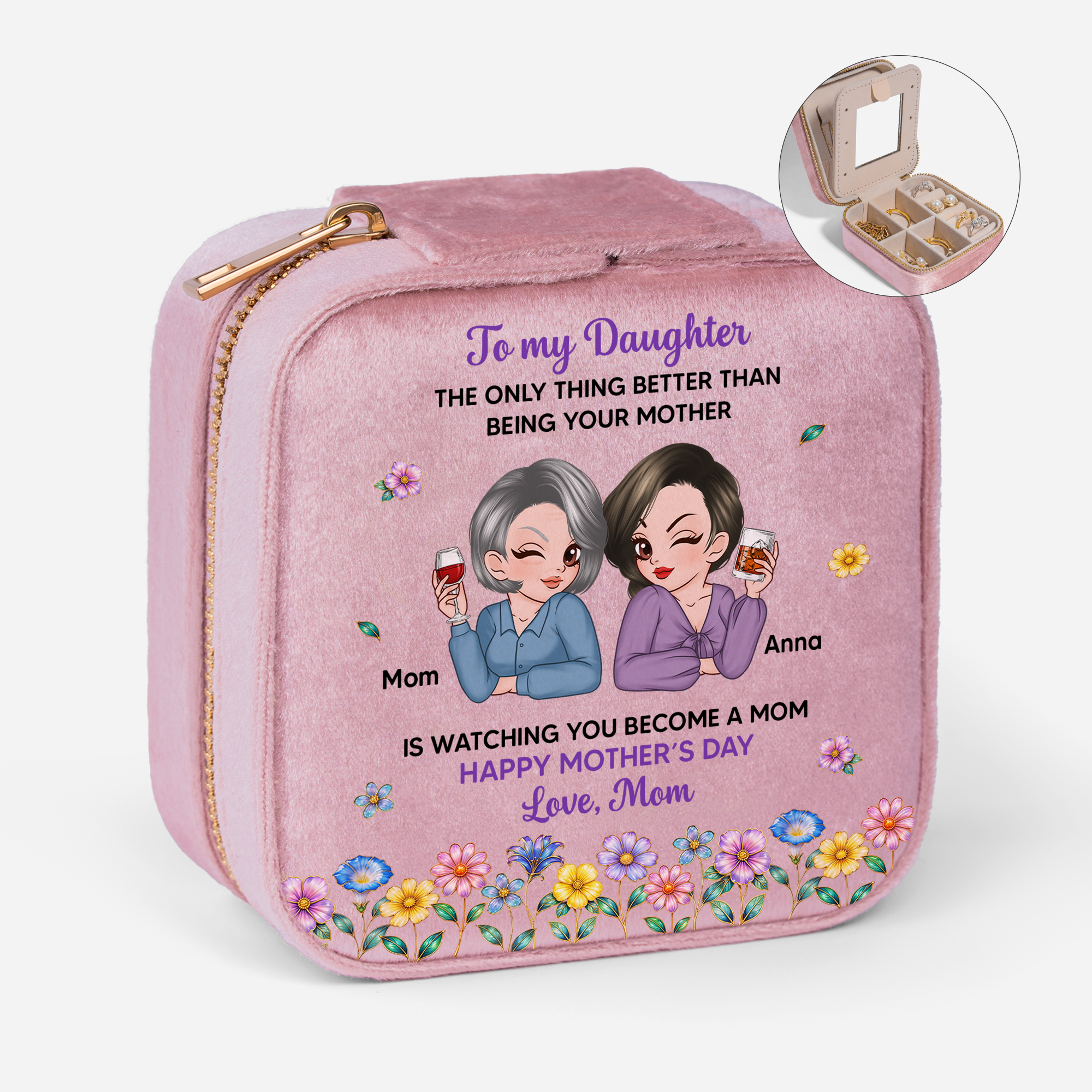 9071AUS1 personalized velvet jewelry box mothers day gifts for daughter 9071aj6fwa_4e25d042 ee0d 481e 8108 98a493624090