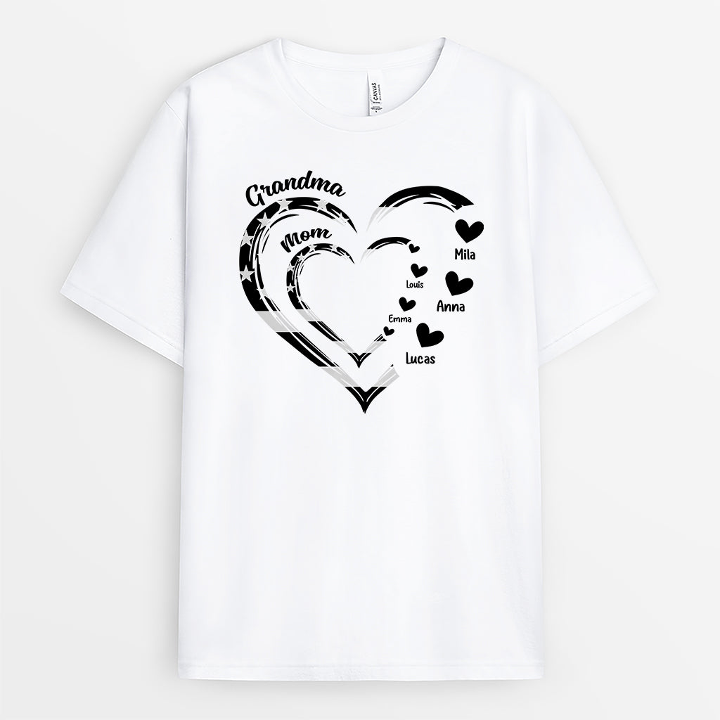 9084AUS2 america 250 grandma mom heart t shirt personalized 4th of july gifts  9084andwa_5899c636 18bd 4d0d b0a7 1b400c234063
