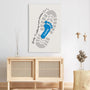 9088CUS3 following in your footsteps canvas custom gifts for dad and grandpa 9088cnpwb