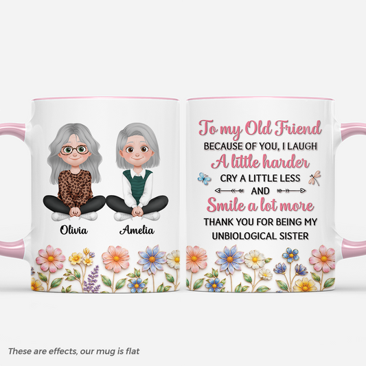 9089MUS1 3d printing effect to my old friend mug personalized gifts for friends 9089m8etf