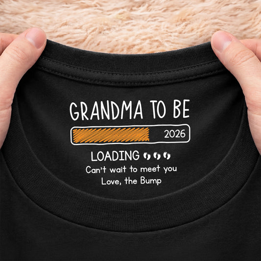 9106AUS2 momdadgrandmagrandpa to be inner neck print t shirt custom gifts for family 9106aa8l5a