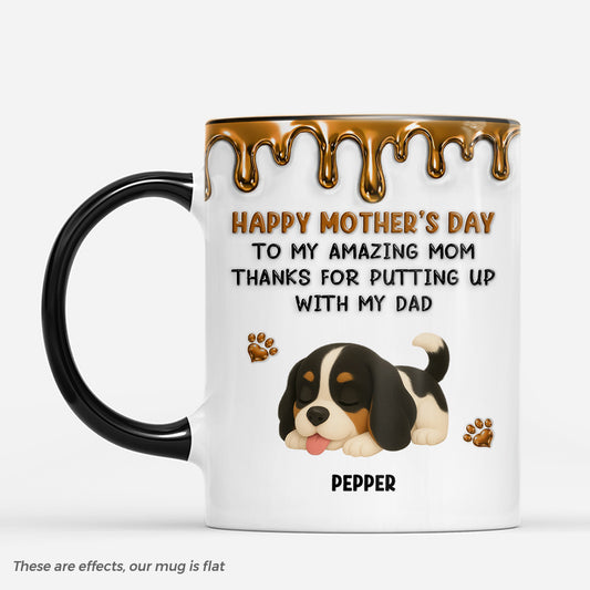 9124MUS1 3d printing effect happy mother_s day to my amazing mom mug personalized gifts for cat moms 9124maysc