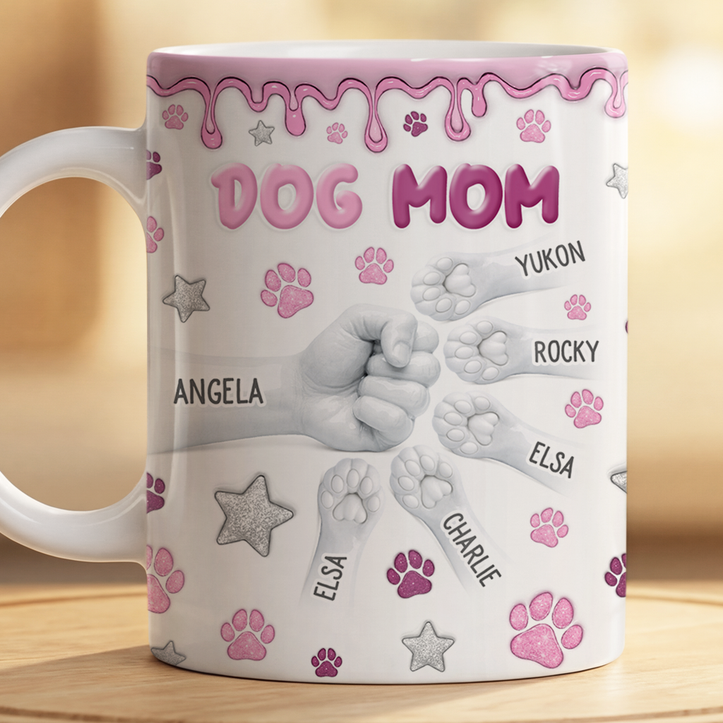 9130MUS2 3d printing effect dog mom mug customized dog gifts for owners 9130m6hnc