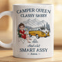 9133MUK2 personalised camper queen camping mug for her  9133mtlca