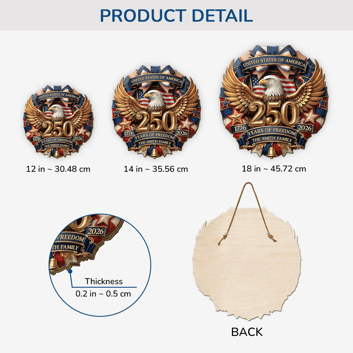 9156QUS3 america 250 years of freedom wood sign personalized 4th of july gifts for family 9156qtqki_d1db336e 7099 44c8 85e1 c3070d519d38