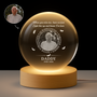 9169LUS1 custom always loved photo crystal ball lamp memorial gifts for loss of momdad 9169lsfcb