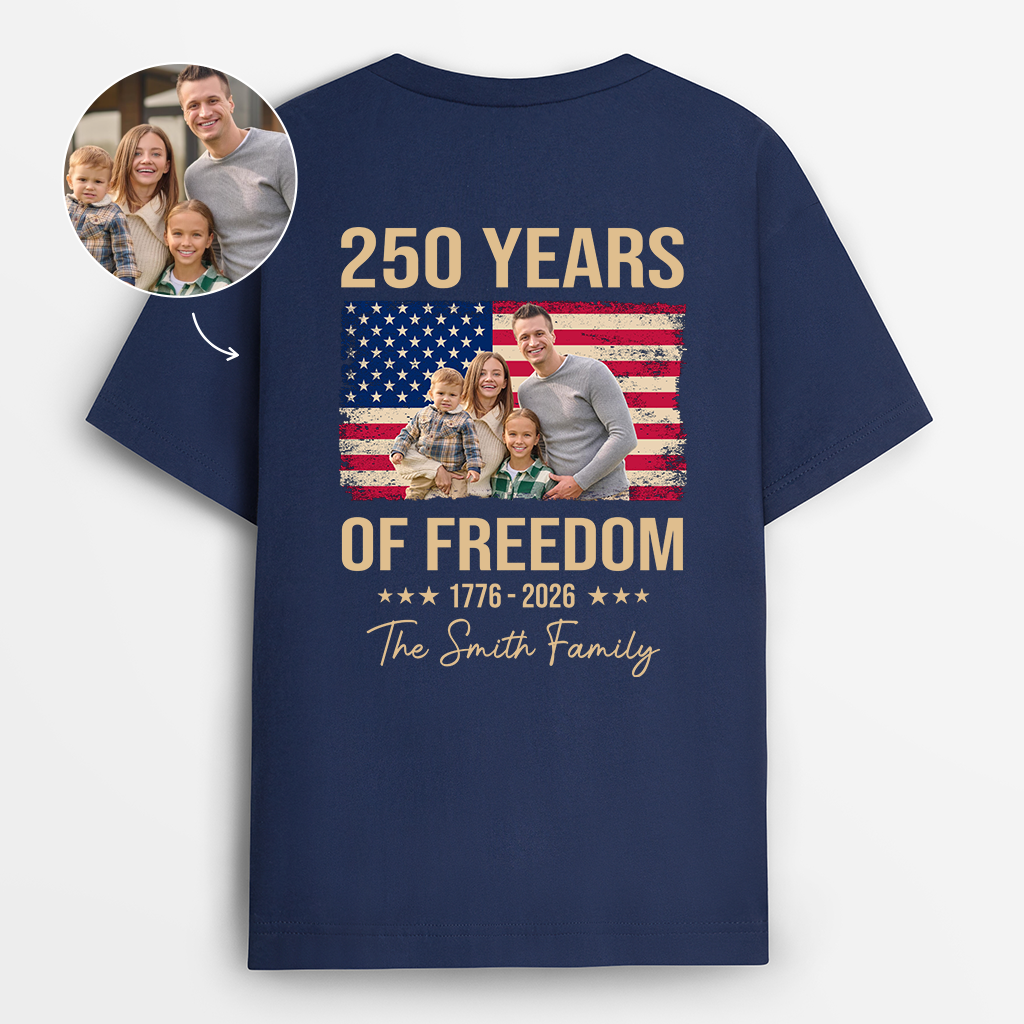 9179AUS2 america 250 years of freedom back t shirt personalized 4th of july gifts  9179a3drb_e79585ba aeb4 4a0e a05d 1046ad54b536