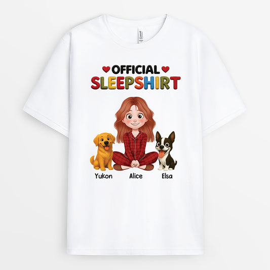9191AUS2 official sleepshirt dog t shirt with names personalized gifts for dog lovers 9191a3d5c