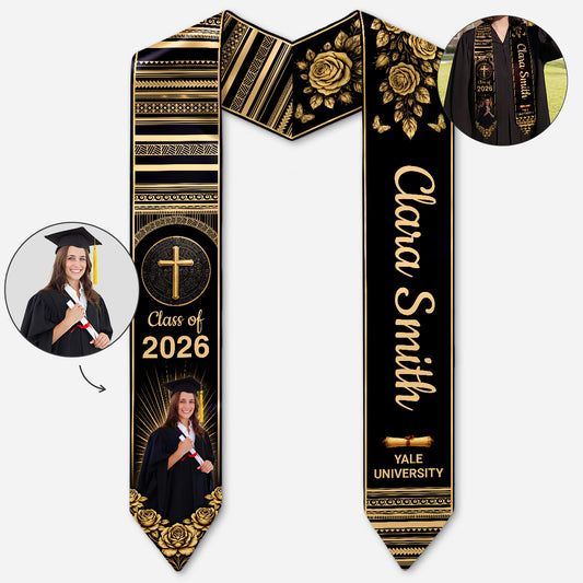 9205AUS1 custom graduation stole with photo university graduation gifts for himher 9205ab6vma_1