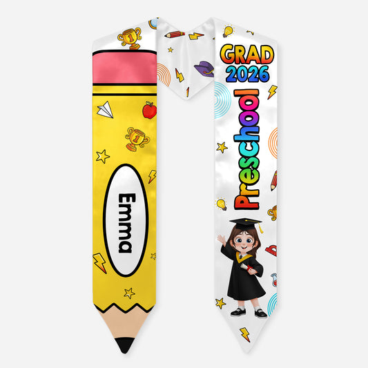 9207AUS2 2026 grad kindergarten graduation stole custom graduation gifts for kids 9207ab6fgk