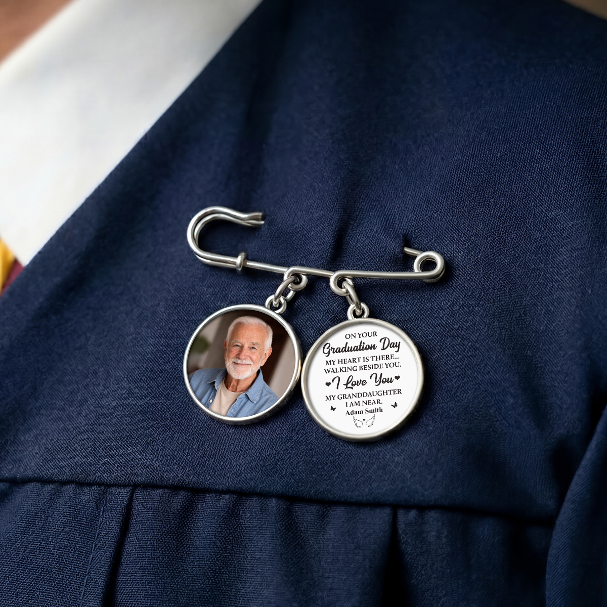 9211AUS3 on your graduation day photo lapel pin personalized memorial gifts for himher 9211aj6dpa