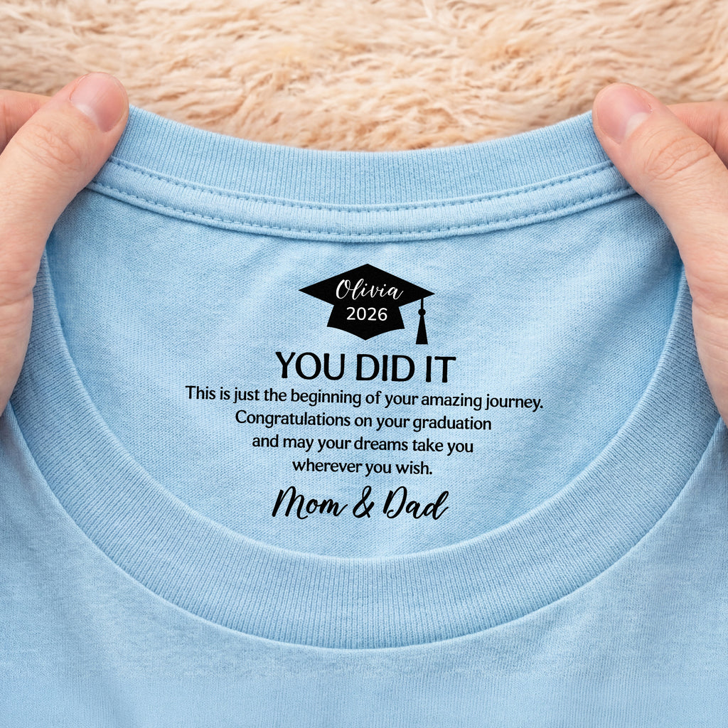9214AUS2 you did it inside neck print t shirt personalized graduation gifts for herhim 9214aa6dnb