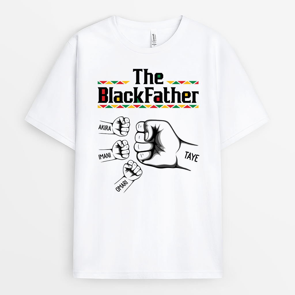 9219AUS1 the black father t shirt custom gifts for dadmom 9219atfzb_a973f312 832e 4765 a8eb a68cba6e9829