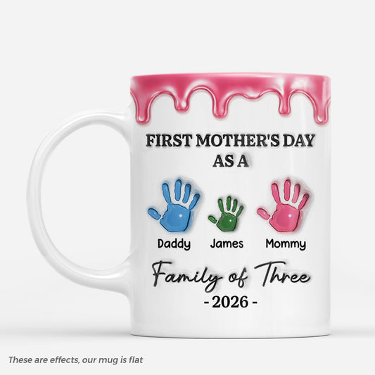 9220MUS1 3d printing effect family of three dog cat mug personalized gifts for pet parents 9220m8qta
