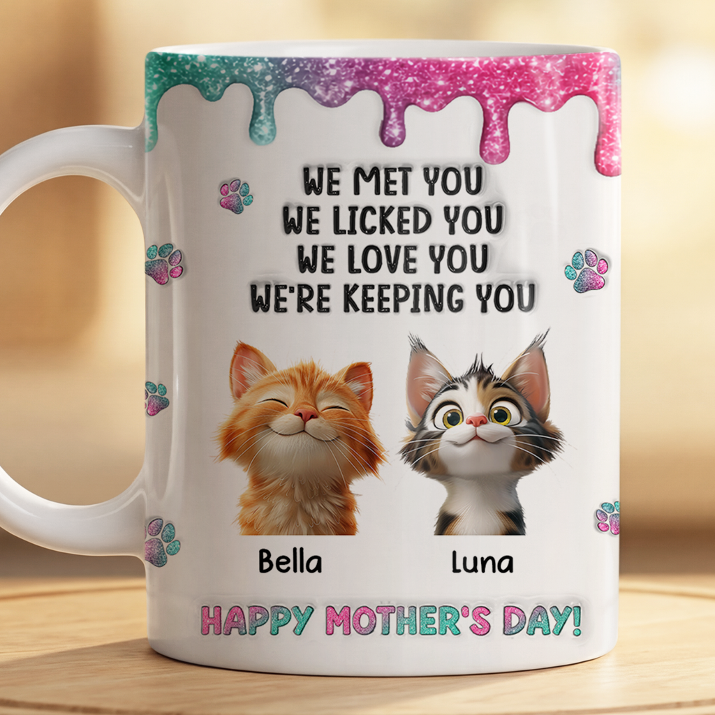 9225MUS2 3d printing effect i met you i licked you cat mug personalized gifts for cat owners 9225m8ead