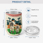 9230TUS3 3d printing effect i caught the best dad baseball tumbler 12oz customized gifts for dadgrandpa 9230tndbb