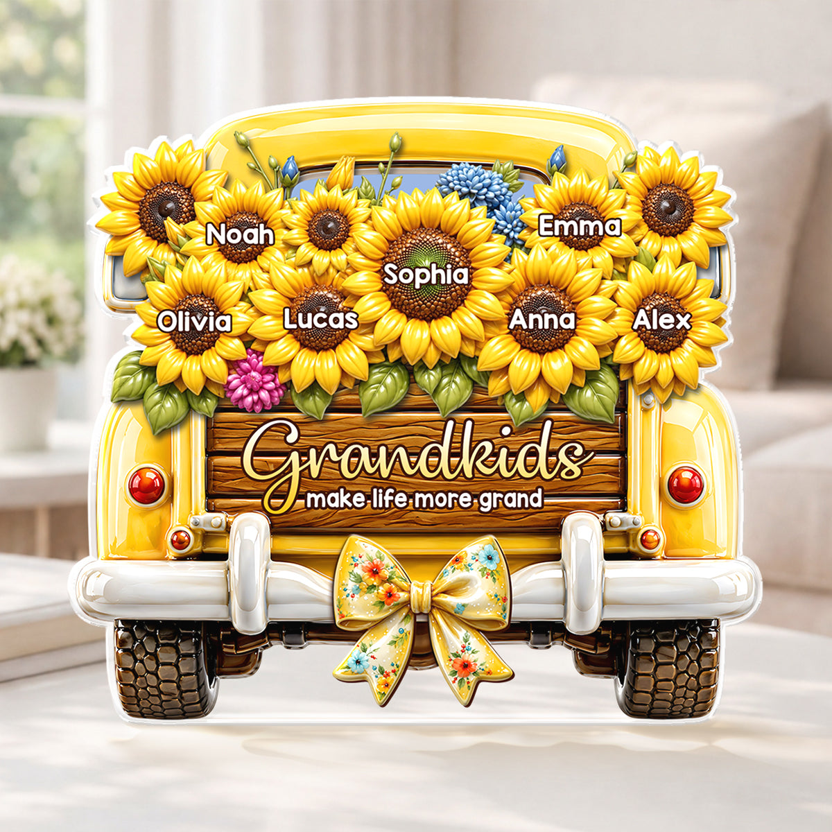 9232AUS1 3d printing effect grandkids make life more grand acrylic plaque custom gifts for grandmamom 9232ar8kga