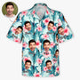 9241AUS1 funny face photo hawaiian shirt personalized gifts for himher 9241aa6dwa