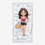 9242BUS1 custom kid name beach towel personalized gifts for himher 9242b6dza