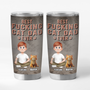 9249TUS1 3d printing effect best cat dad ever tumbler 20oz personalized gifts for cat owners 9249tte1d