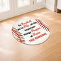 9258AUS2 daddys dream team baseball custom shaped doormat personalized family gifts 9258adcegb