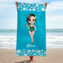 9277BUS2 custom beach towel with name summer gifts for her 9277b8cna
