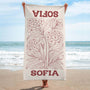 9279BUS1 flower beach towel for summer personalized gifts for her 9279bavca_2