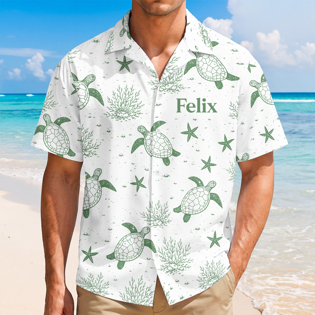9283AUS2 sea turtle hawaiian shirt for summer personalized gifts for her 9283aaneza