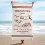 9286BUS2 friends beach drink summer beach towel personalized gifts for girls 9286baeta
