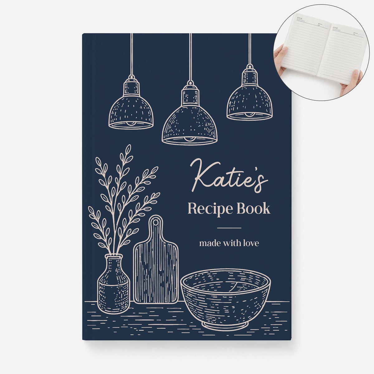 Recipe Book Made With Love - Personalized A5 Journal - Personal Chic